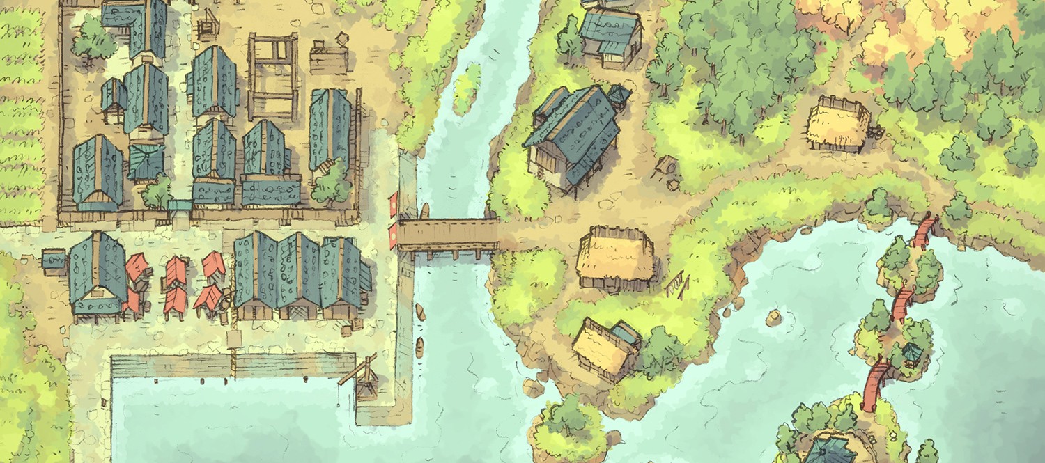 Port Town Map D D Coastal Town Map (Free!) For D&D And Fantasy Rpgs