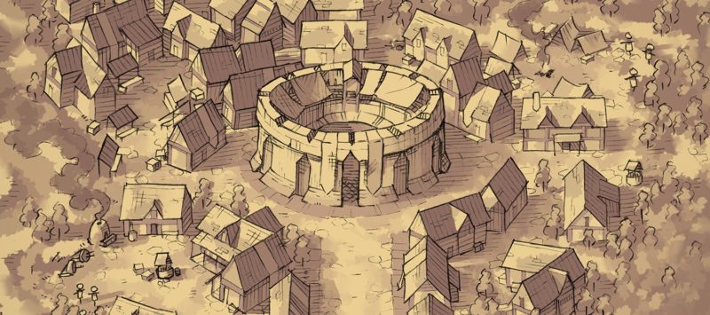 Greybanner City (parchment)