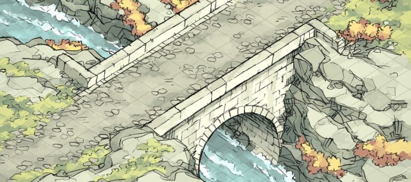 Isometric Bridge Battle Map