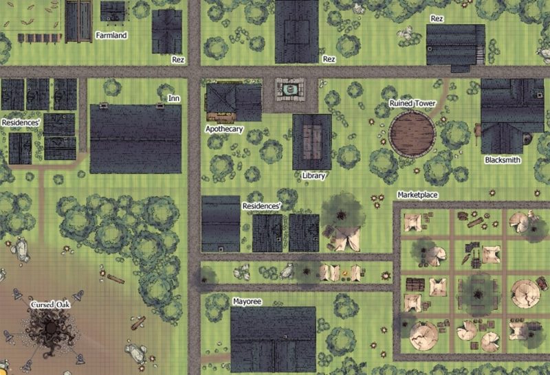Meriadoc's Roll20 Town of Val-Tortis