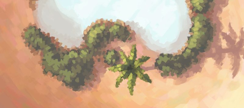 Desert Oasis Battle Map, Banner