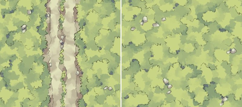 Roadside Tiling Road & Grass (Banner)