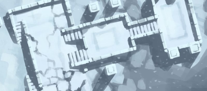Snowy Sanctum battle map, banner