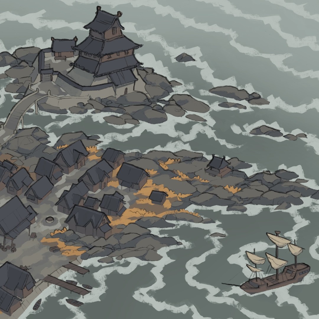 Castle Town city map, Instagram