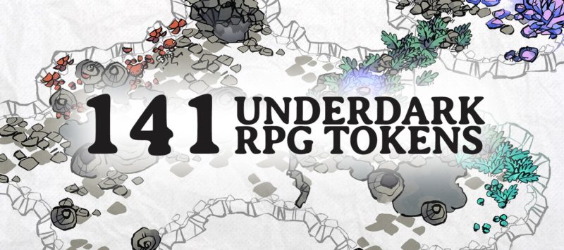 Underdark Terrain RPG Tokens, banner