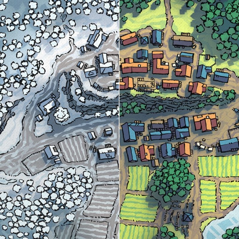 Poacher's Crest RPG Town Map, Instagram