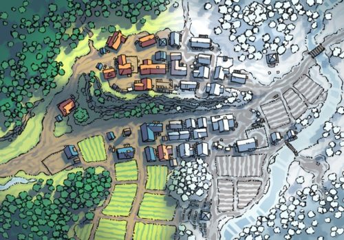 Poacher's Crest RPG Town Map, preview