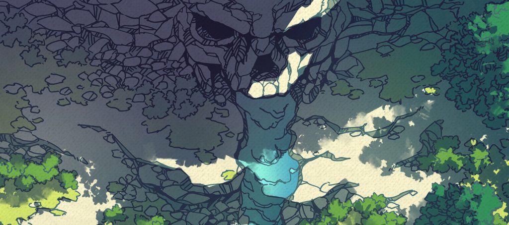 Cursed Cave battle map (tropical) banner