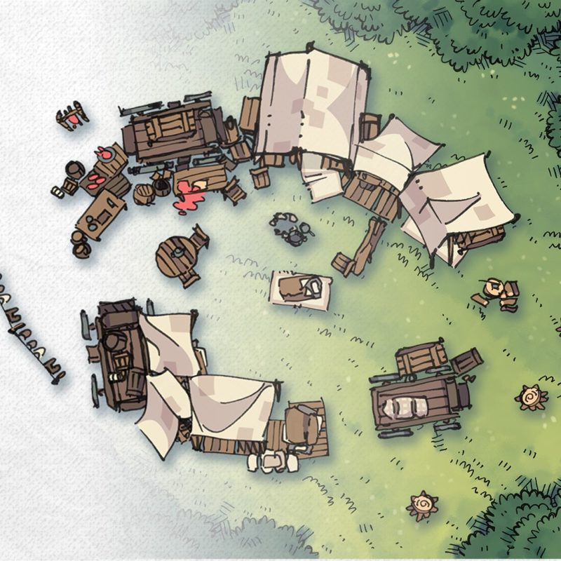 Bandic Camp Assets and Battle Map, Instagram preview