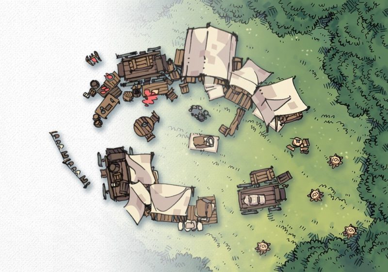 Bandic Camp Assets and Battle Map, Preview