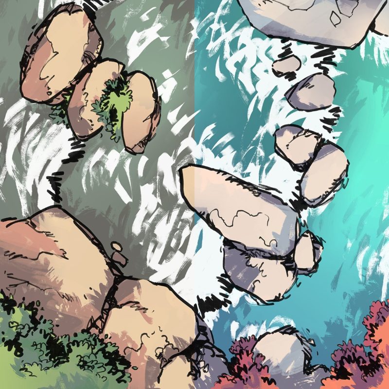 River Rapids RPG Battle Map, Instagram preview
