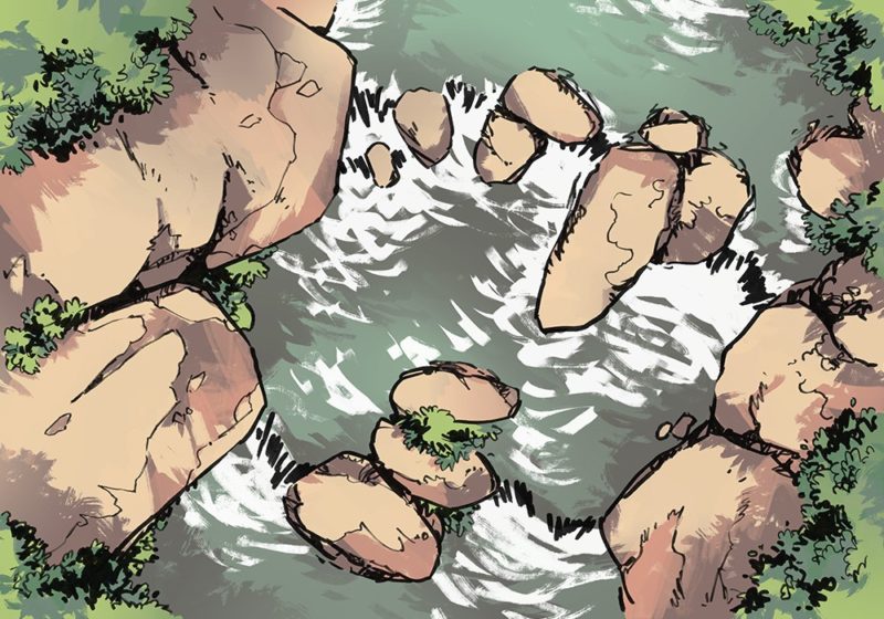 River Rapids RPG Battle Map, australia preview