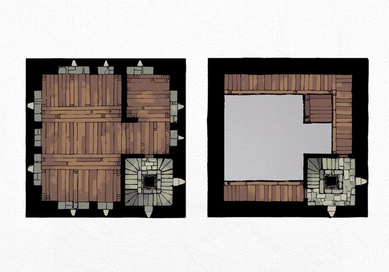 Square Keep Battle Map, preview 2