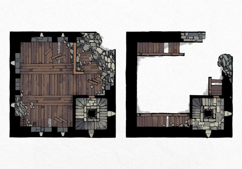 Ruined Keep Battle Map, Preview 2