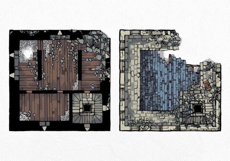 Ruined Keep Battle Map, Preview 3