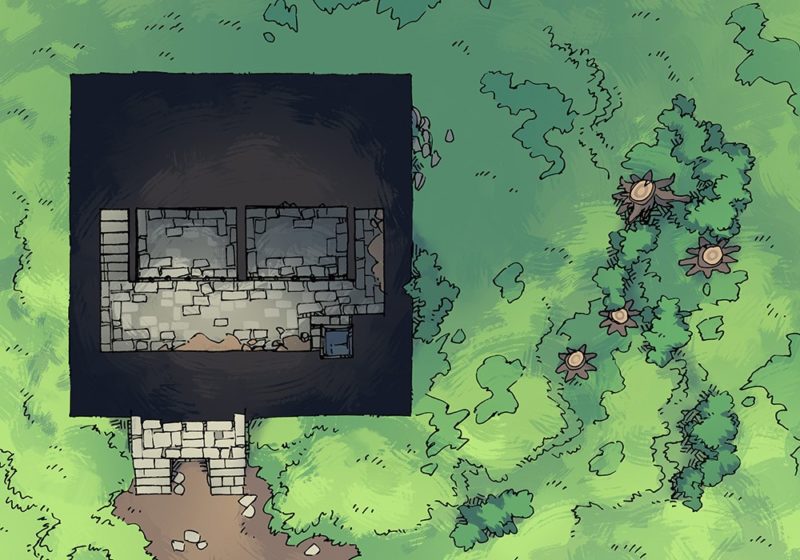 Square Keep Hill Battle Map, no tunnel preview