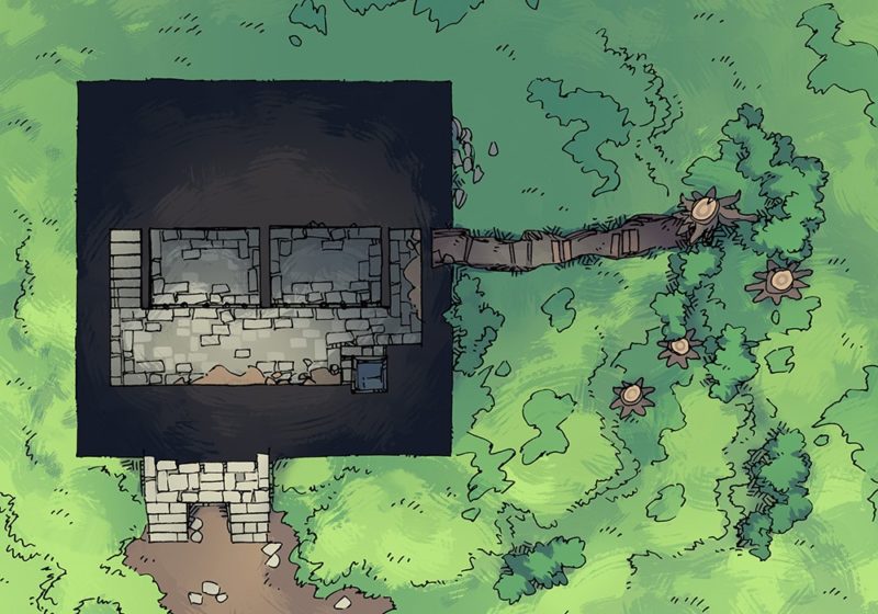 Square Keep Hill Battle Map, tunnel preview
