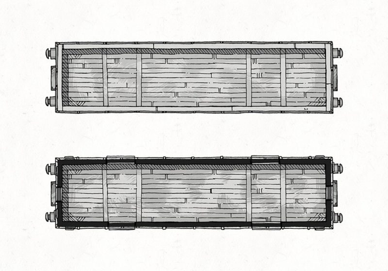 Cargo Cars, B&W Preview