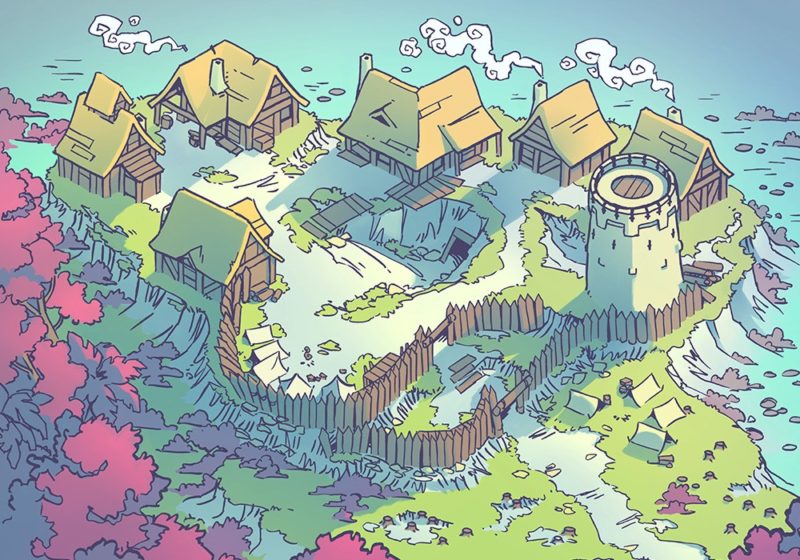 Fog's Edge Outpost Jungle Town Map, FogsEdgeOutpost-Feywild
