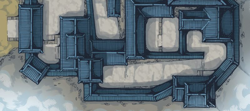 Japanese Castle RPG Battle Map – Banner Image