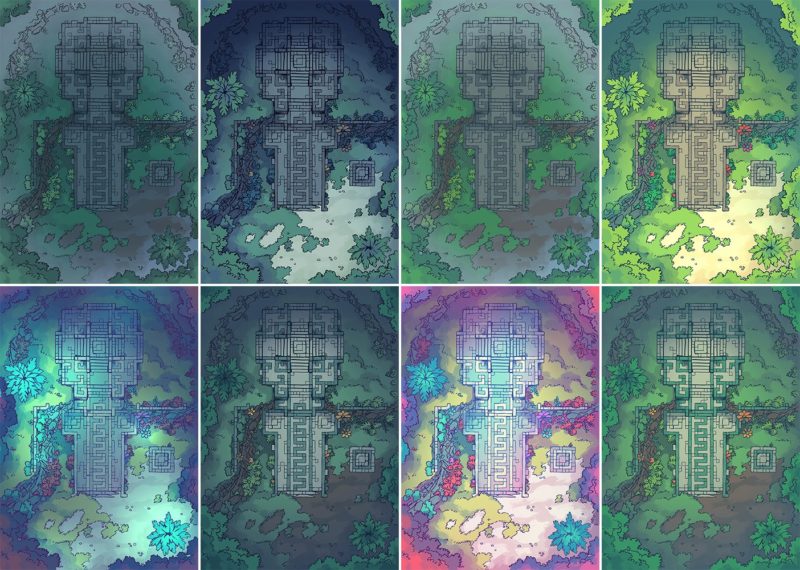 Jungle Podium, Gold Patron Rewards, Horizontal