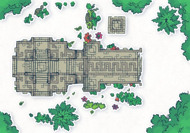 Jungle Podium battle map, assets