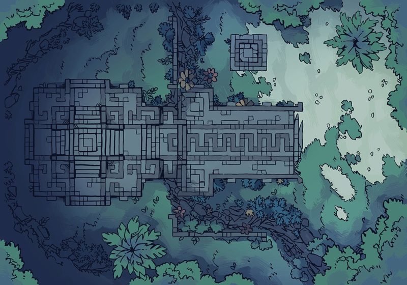 Jungle Podium battle map, master-night
