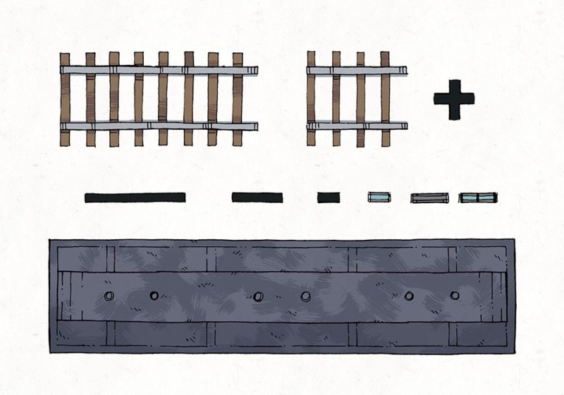 Lightning Rail & Train Map Assets, railway tracks