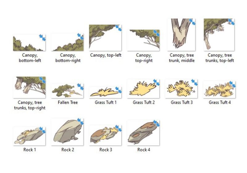 Australian Billabong RPG Battle Map, Assets