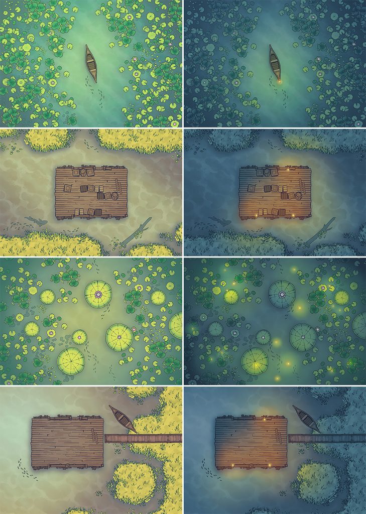 Jungle River Crossing Battle Map - Patreon Variants