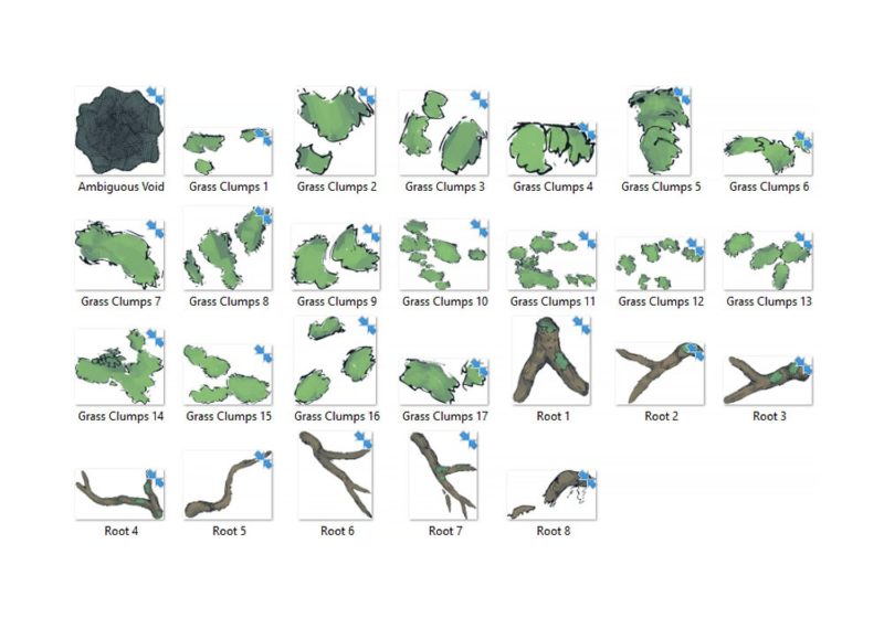 Ancient Tree Root Battle Map - Assets