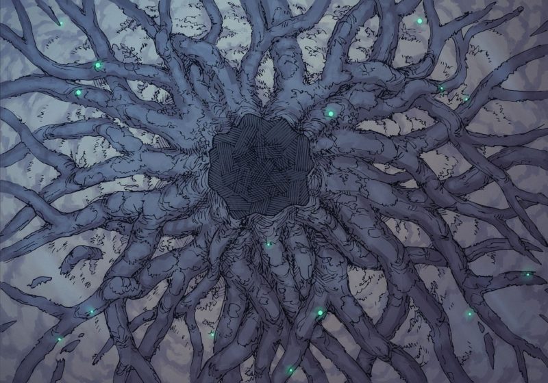 Ancient Tree Roots (23x16) Autumn, Night