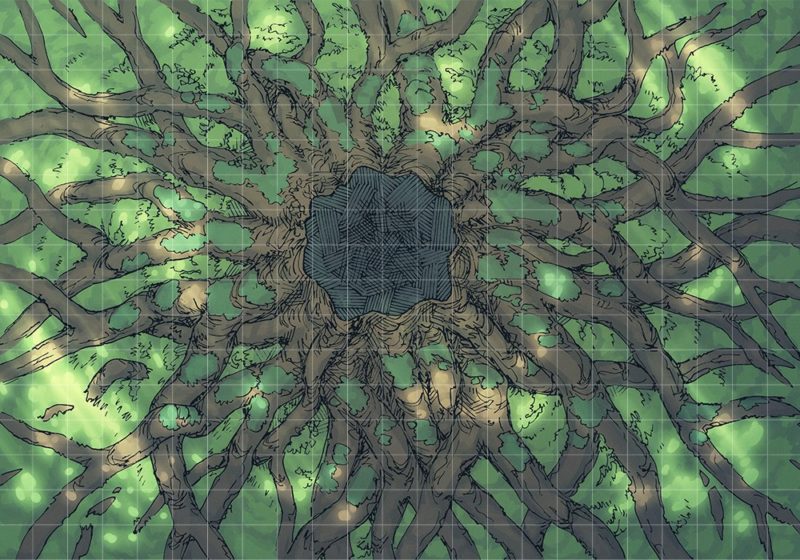 Ancient Tree Roots (23x16) Grid