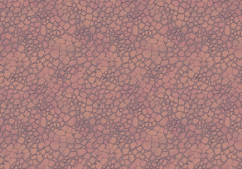 City Street Tiles - Flagstone Texture, Terracotta