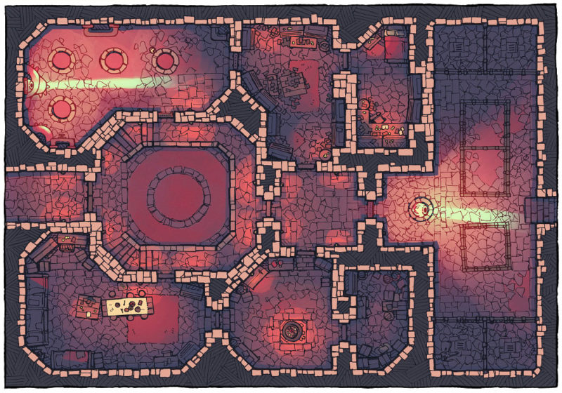 Cultist Lair (16x22) Halloween, Dark