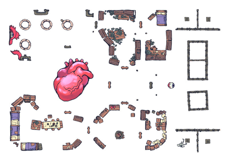 Cultist Lair Fantasy Dungeon Map - Assets