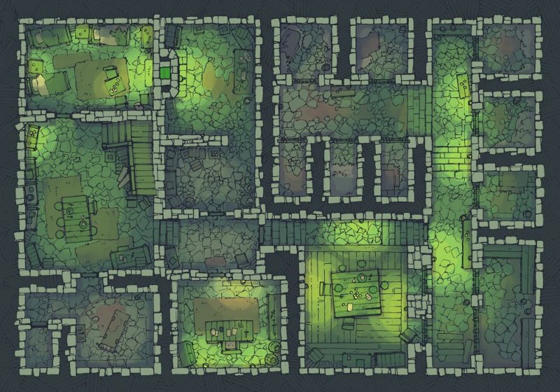 Dungeon Jail (22x16) Cult Lair, Dark