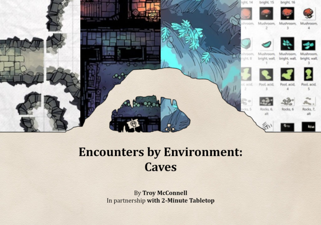 Cave Encounters Printable PDF Resource 2Minute Tabletop