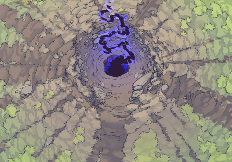 Glowing Crater (23x16) Void
