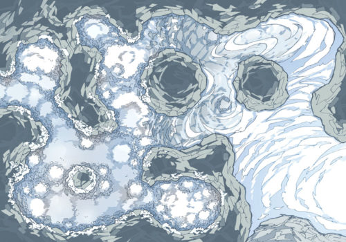 Yeti Lair (23x16) Base Map, Light