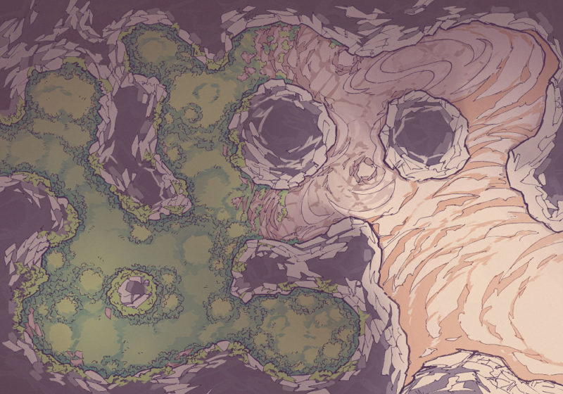 Yeti Lair (23x16) Sandy, Dark