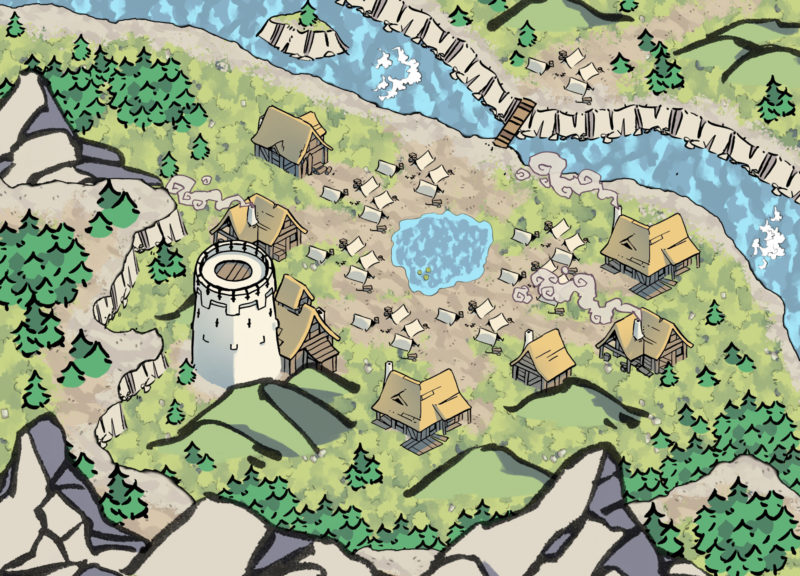 Blackblood Encampment 25x18 Map