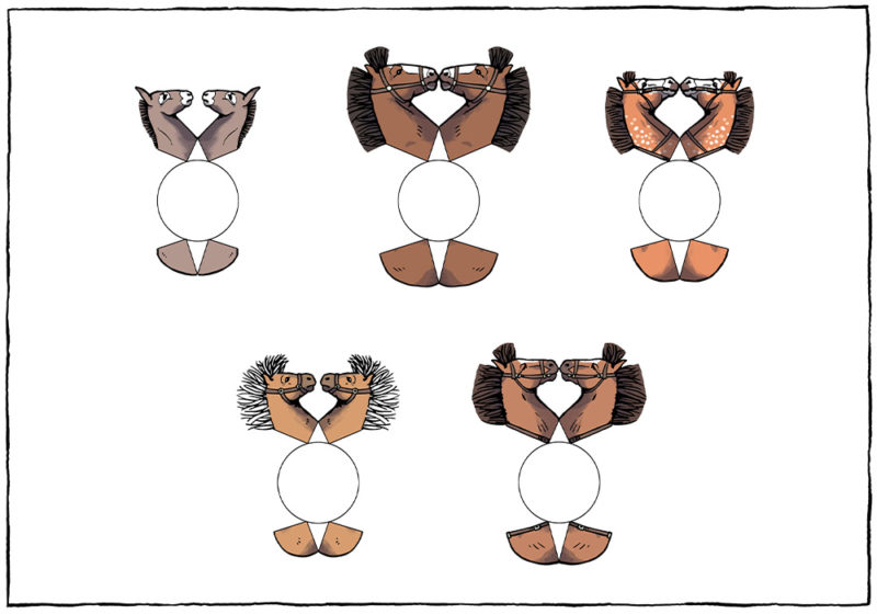 Horse Figurines & Tokens - Printable