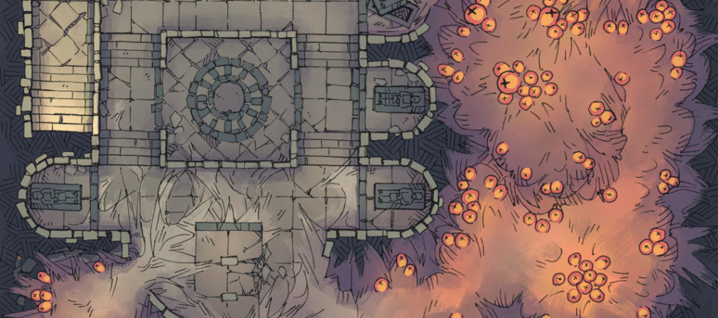 Infected Crypt Battle Map - Banner