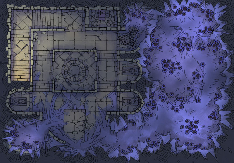 Infested Crypt - 23x16 - Void Spawn - Dark