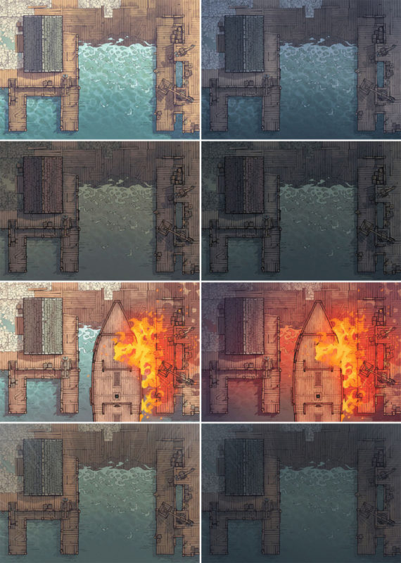 Shipyard Battle Map - Patreon Variants