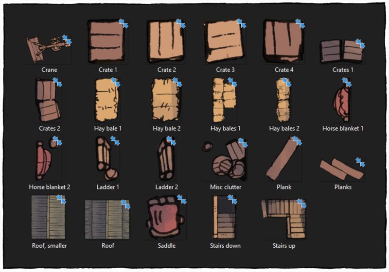 Simple Stable Battle Map - Assets