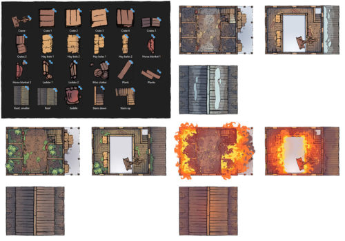 Simple Stable Battle Map - Variants