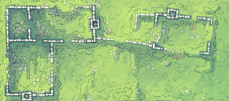 Meadow Ruins battle map - Banner