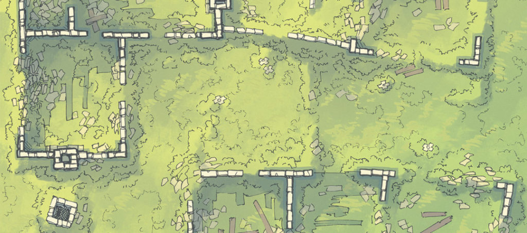 Meadow Ruins battle map - Banner preview